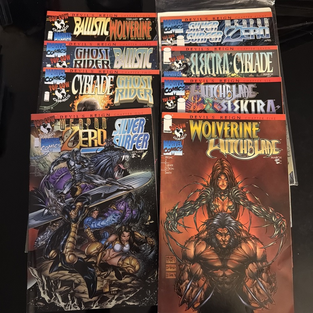 Devil's Reign COMPLETE SET 1-8 Marvel Top Cow Crossover Wolverine Witchblade